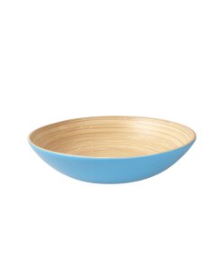 Superpreis ! Vietnam Bambus Schale Talan aussen farbig lackiert 24 cm = Code C