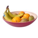 Superpreis ! Vietnam Bambus Schale Talan aussen farbig lackiert 24 cm = Code C