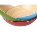 Superpreis ! Vietnam Bambus Schale Talan aussen farbig lackiert 24 cm = Code C