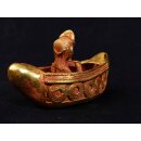 Figur 03 Muisca Kultur Goldmuseum Bogota Zeremonieboot 95 mm 137 g