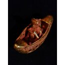 Figur 03 Muisca Kultur Goldmuseum Bogota Zeremonieboot 95 mm 137 g
