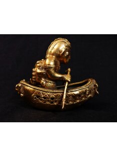 Figur 04 Muisca Kultur Goldmuseum Bogota Zeremonieboot 110 mm 200 g