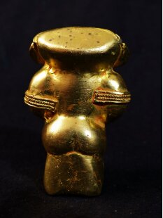 Figur 07 Muisca Kultur Goldmuseum Bogota kosmologische Figur 65 mm 66 g