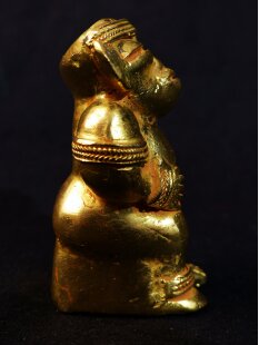 Figur 07 Muisca Kultur Goldmuseum Bogota kosmologische Figur 65 mm 66 g