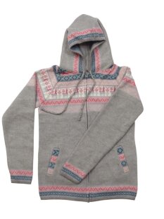 L04 Hoodie Kapuzenjacke  Alpaka Wolle Fasergemisch...