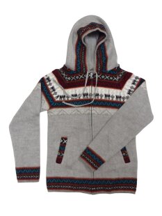 S04 Hoodie Kapuzenjacke Baby Alpaka Wolle Fasergemisch...