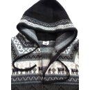 S06 Hoodie Kapuzenjacke Baby Alpaka Wolle Fasergemisch Größe S schwarz