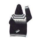 S06 Hoodie Kapuzenjacke Baby Alpaka Wolle Fasergemisch Größe S schwarz