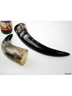 Zier- und Trinkhorn gemasert 30-35 cm 1A Qualität...