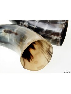 Zier- und Trinkhorn gemasert 30-35 cm 1A Qualität 0,3 bis 0,39 Liter = Code C