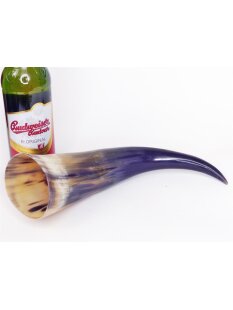 Zier- und Trinkhorn gemasert 30-35 cm 1A Qualität 0,3 bis 0,39 Liter = Code C