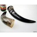 Zier- und Trinkhorn gemasert 30-35 cm 1A Qualität 0,3 bis 0,39 Liter = Code C