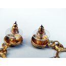 1 Paar Ohrstecker No.45 vergoldet astrologisches Motiv Goldmuseum Bogota 10-12 mm