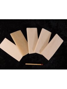 5 x Knochenplatte Rind Platte Rohling Büffelhorn...