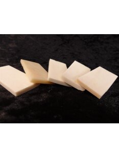 5 x Knochenplatte Rind Platte Rohling Büffelhorn...