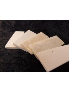 5 x Knochenplatte Rind Platte Rohling Büffelhorn...
