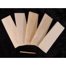 5 x Knochenplatte Rind Platte Rohling Büffelhorn matt geschliffen 80 x25 x4 mm No. 2