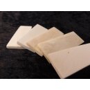 5 x Knochenplatte Rind Platte Rohling Büffelhorn matt geschliffen 80 x25 x4 mm No. 2