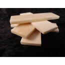 5 x Knochenplatte Rind Platte Rohling Büffelhorn matt geschliffen 80 x25 x4 mm No. 2