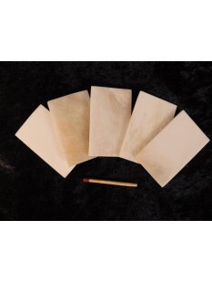 5 x Knochenplatte Rind Platte Rohling Büffelhorn...