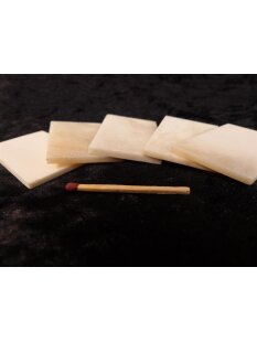 5 x Knochenplatte Rind Platte Rohling Büffelhorn...