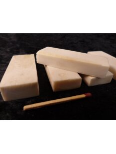 5 x Knochenplatte Rind Platte Rohling Büffelhorn...