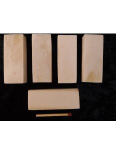 5 x Knochenplatte Rind Platte Rohling Büffelhorn...
