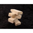 5 x Knochenplatte Rind Platte Rohling Büffelhorn matt geschliffen 50 x20 x8 mm No. 4