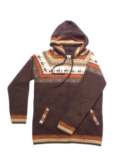 L17 Hoodie Kapuzenjacke Alpaka Wolle Fasergemisch...