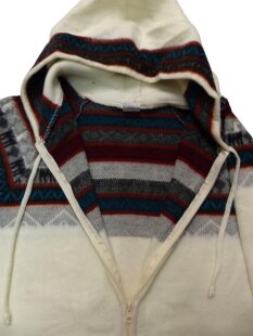 L18 Hoodie Kapuzenjacke Alpaka Wolle Fasergemisch...