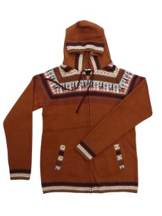 XL17 Hoodie Kapuzenjacke Baby Alpaka Wolle Fasergemisch...