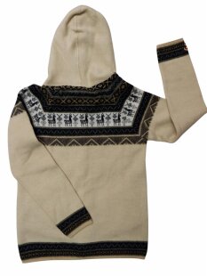 XL17 Hoodie Kapuzenjacke Baby Alpaka Wolle Fasergemisch Größe XL kupferbraun