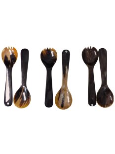 Salatbesteck Watussi Horn Sprada  25 cm = Code G