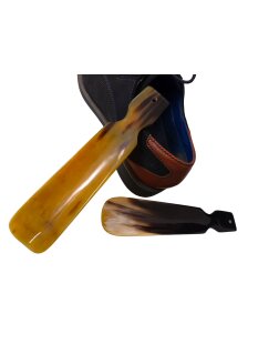 Horn Schuhanzieher / Schuhlöffel Watussi Rind 22 cm...