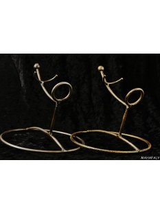 eleganter Tischständer für Horn Nirostastahl pulverlackiert made in Germany