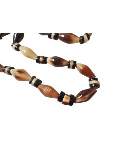 Hornkette Kamran hell+ dunkel poliert 60 cm