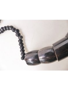 Hornkette Hantifaly schwarz poliert 55 cm - 80 %