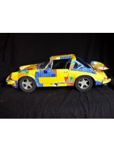 Porsche 911 Targa aus bunten Werbedosen M 1:10  L 50 cm