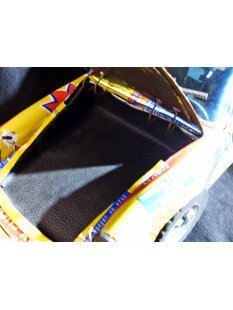 Porsche 911 Targa aus bunten Werbedosen M 1:10  L 50 cm