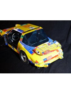 Porsche 911 Targa aus bunten Werbedosen M 1:10  L 50 cm