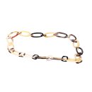 Horn Gliederkette Rivo4 gemixte Farben hell/dunkel poliert ca. 90 cm veränderlich = Code G