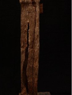 AL48 original AloAlo Grabstele der Mahafaly antik 3 M&auml;nner 200 cm ca. 1930 