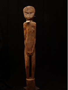MF28 original AloAlo Skulptur der Sakalava Grabwächter nackte Frau 140 cm ca. 1930