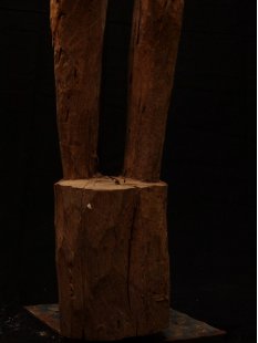 MF28 original AloAlo Skulptur der Sakalava Grabwächter nackte Frau 140 cm ca. 1930 