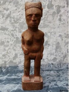 MF131 Skulptur der Bara Zwitterwesen 1960 Palisanderholz 40 cm 