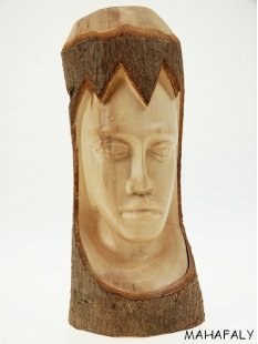 Skulptur Portr&auml;t im Baum ca. 16 cm = Code G