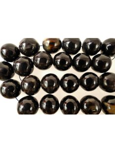 Hornperlen D: 40 mm 13 St.dunkel+ hochpoliert