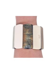 Horn Armband Hosijas antik/weiß 50 mm = Code E
