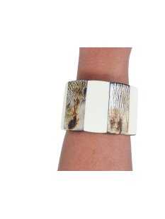 Horn Armband Hosijas antik/weiß 50 mm = Code E