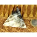 Horn Broschen. 6 cm = Code C dunkel rund
